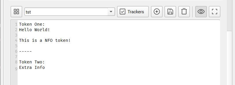 User Tokens Example